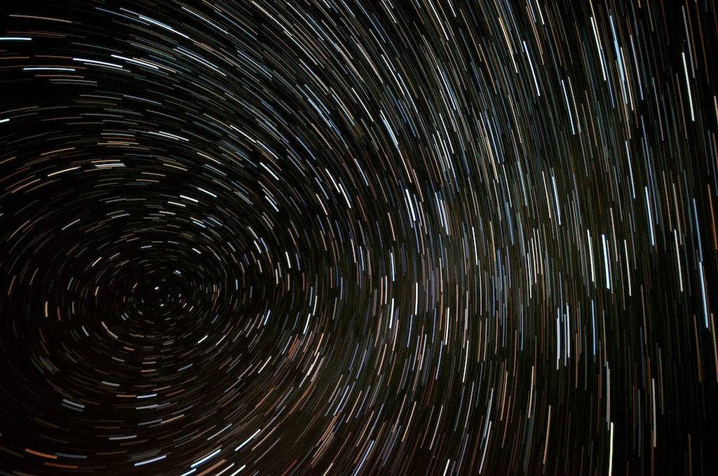 star trails image